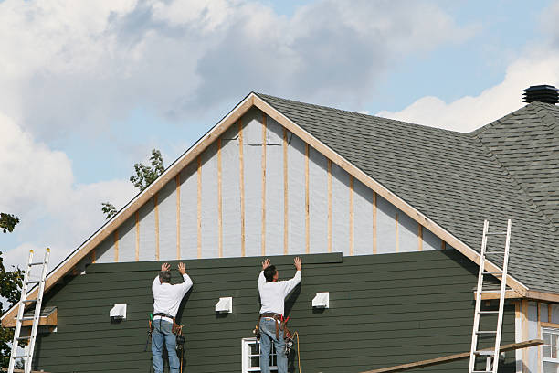 Professional Emergency Siding Repair technician working in Levittown, PA
